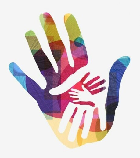 mano colorata